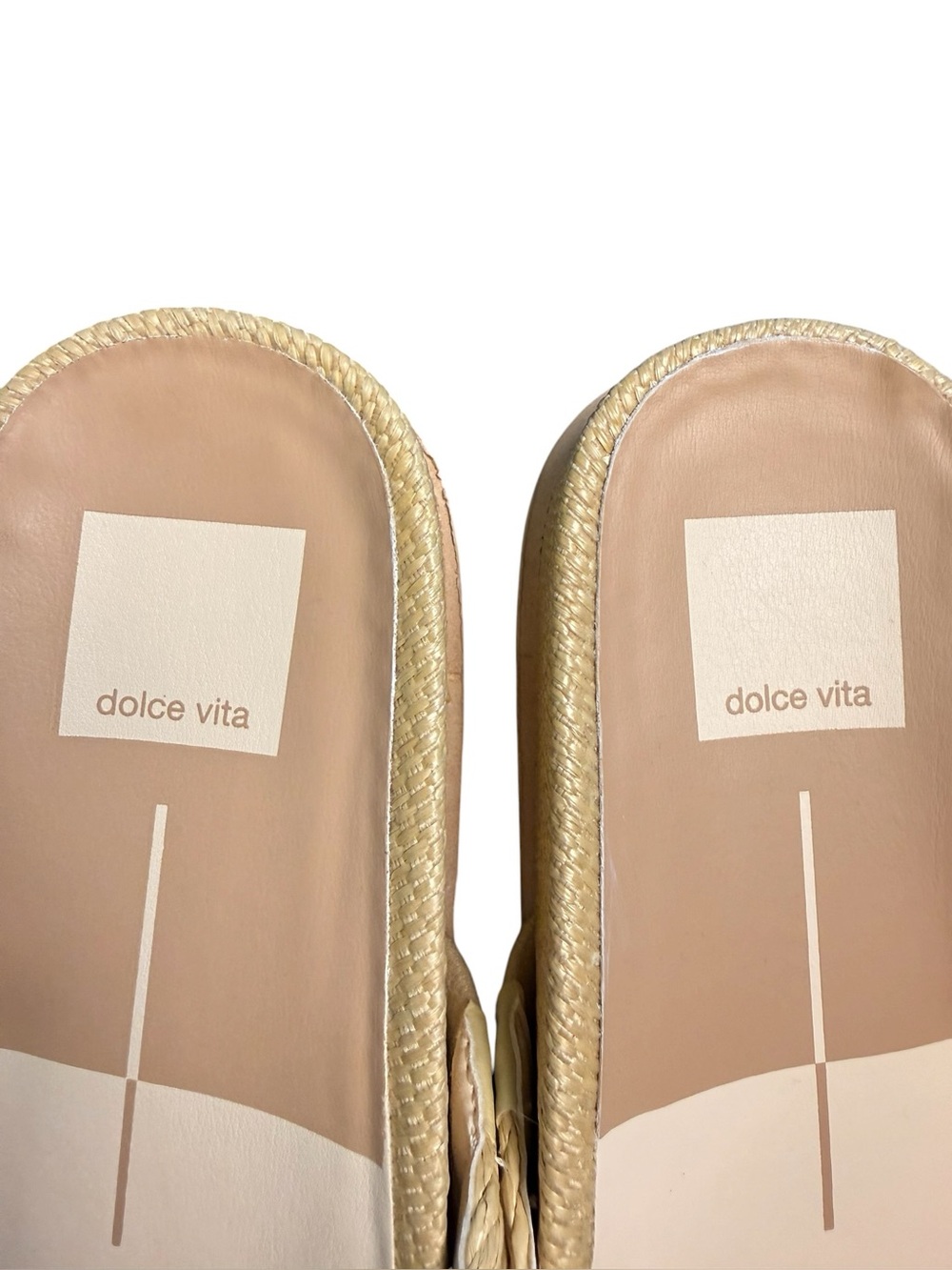 DOLCE VITA SELDA LT NATURAL RAFFIA SANDALS Size 8 - Picture 4 of 8